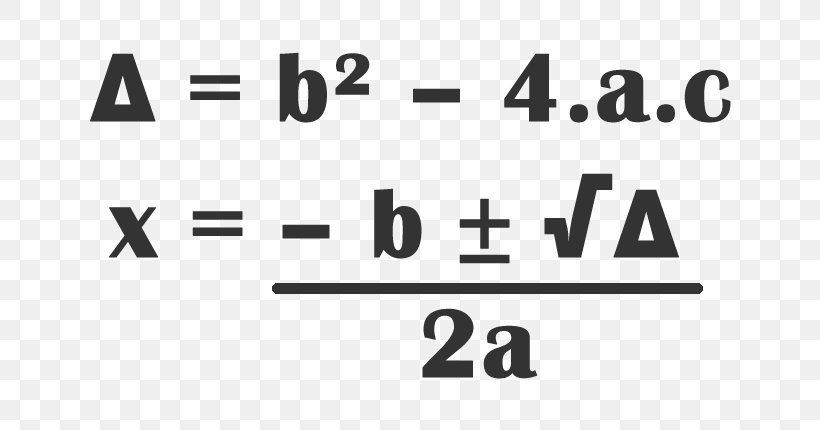 Deducción De La Fórmula De Bhaskara Quadratic Equation Formula Zero Of A Function Equation Solving, PNG, 700x430px, Quadratic Equation, Area, Black, Black And White, Brand Download Free