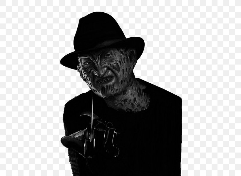 Freddy Krueger Jason Voorhees Freddy Vs. Jason Vs. Ash: The Nightmare Warriors Film, PNG, 427x600px, Freddy Krueger, Black And White, Character, Drawing, Fictional Character Download Free