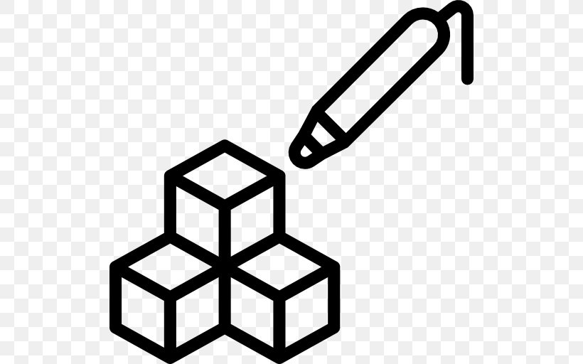 Cube Icon Design Clip Art, PNG, 512x512px, Cube, Black, Black And White, Blockchain, Ice Cube Download Free