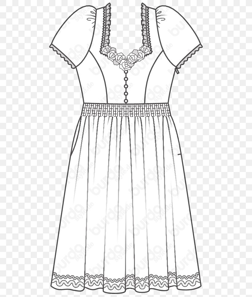Dirndl Folk Costume Dress Blouse Pattern, PNG, 770x967px, Watercolor, Cartoon, Flower, Frame, Heart Download Free