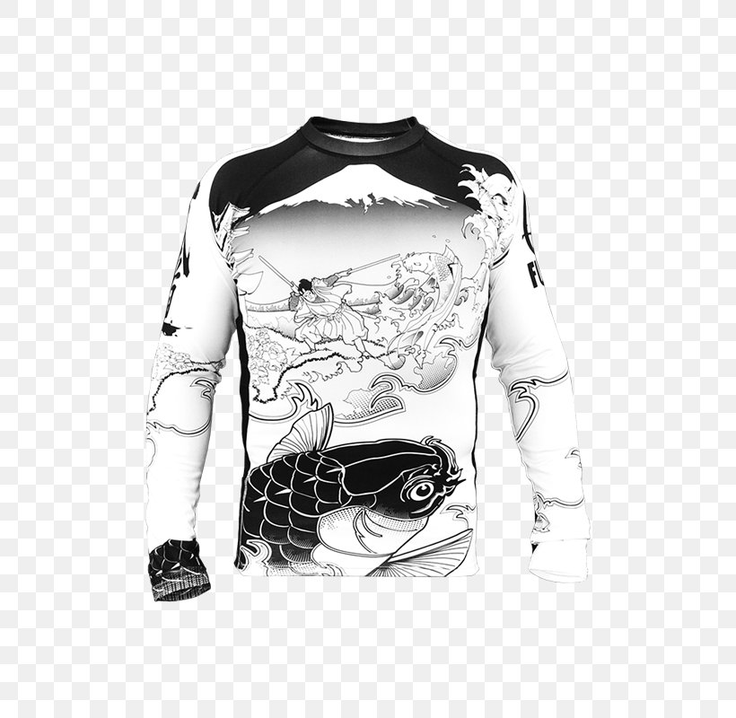 Rash Guard Long-sleeved T-shirt Long-sleeved T-shirt Grappling, PNG, 650x800px, Rash Guard, Black, Black And White, Boardshorts, Brand Download Free