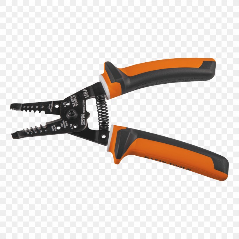 Hand Tool Wire Stripper Klein Tools Cutting Tool, PNG, 1000x1000px, Hand Tool, American Wire Gauge, Crimp, Cutting Tool, Diagonal Pliers Download Free