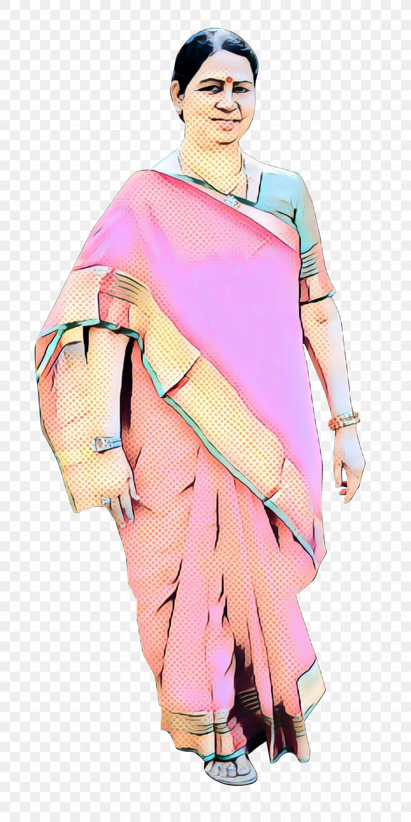 Pink Clothing Peach Magenta Sari, PNG, 1799x3600px, Pop Art, Clothing, Costume, Dress, Fashion Design Download Free