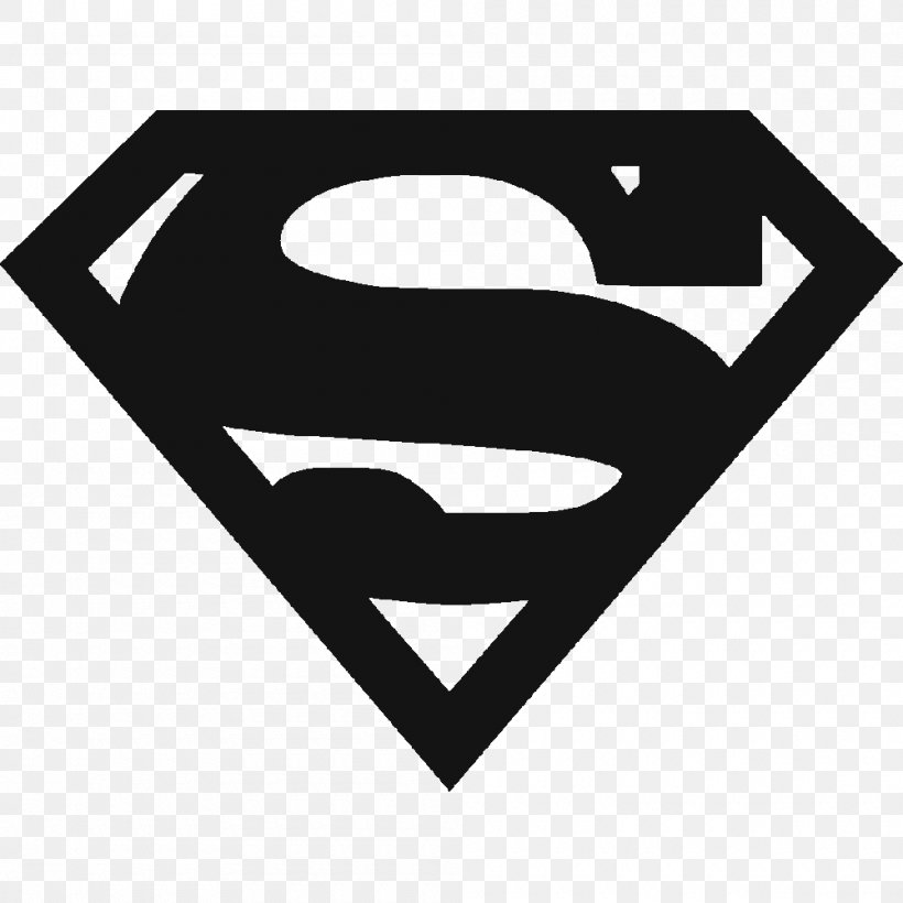 Superman Logo Vector Graphics Green Lantern, PNG, 1000x1000px, Superman, Batman V Superman Dawn Of Justice, Black And White, Brand, Decal Download Free