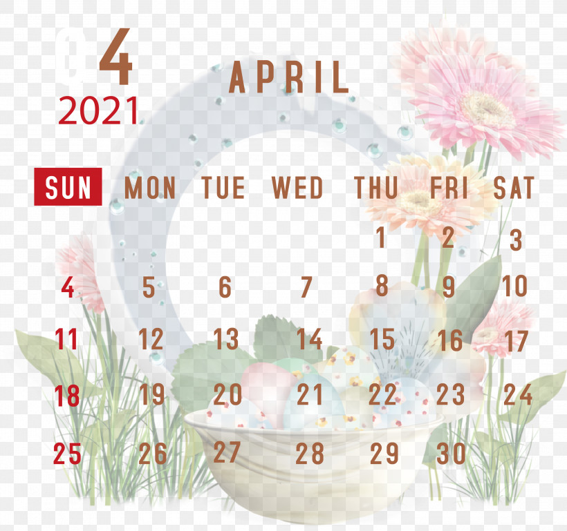 April 2021 Printable Calendar April 2021 Calendar 2021 Calendar, PNG, 3000x2816px, 2021 Calendar, April 2021 Printable Calendar, Flower, Meter Download Free
