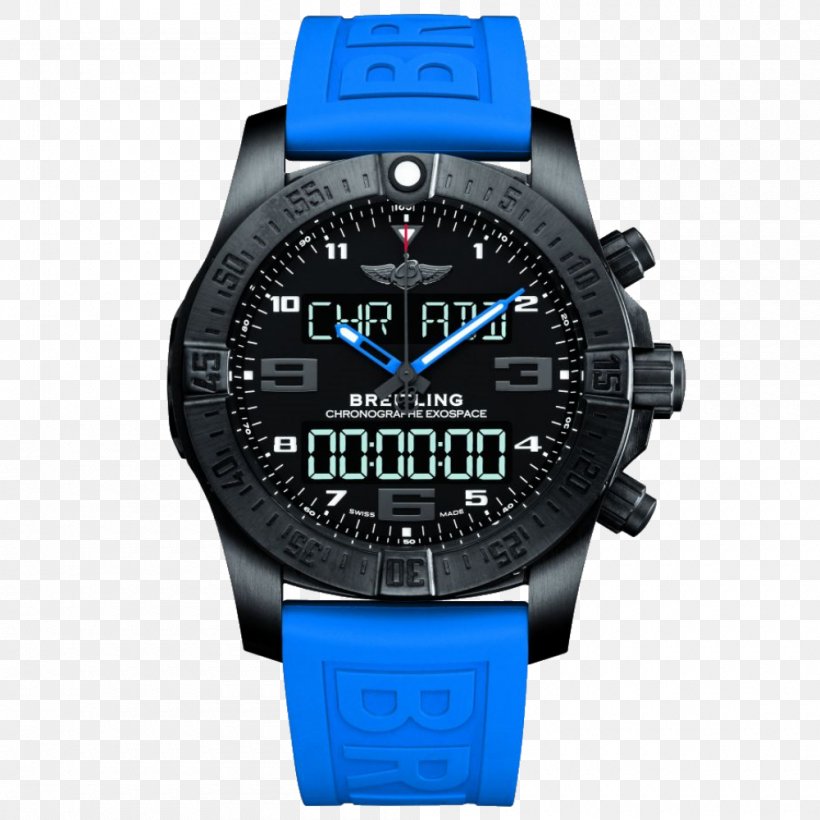 Watch Breitling SA Chronograph Movement, PNG, 1000x1000px, Watch, Blue, Brand, Breitling, Breitling Sa Download Free