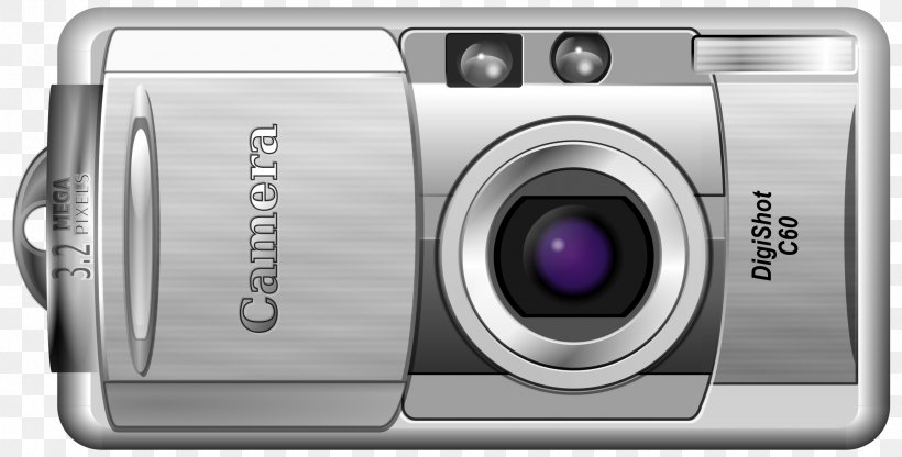 Digital Cameras Clip Art, PNG, 2400x1218px, Digital Cameras, Camera, Camera Lens, Cameras Optics, Digital Camera Download Free