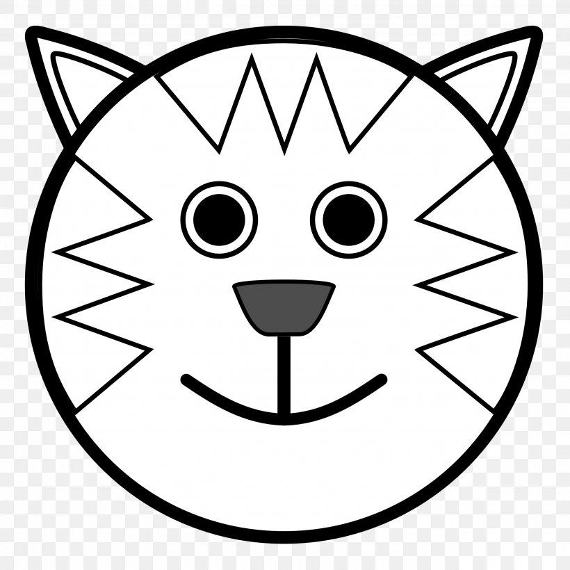 Face Cartoon Animal Clip Art, PNG, 2555x2555px, Face, Animal, Black, Black And White, Cartoon Download Free