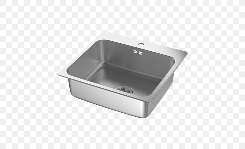 Sink Kitchen Tap IKEA Stainless Steel, PNG, 500x500px, Sink, Bathroom Sink, Bowl, Bowl Sink, Butcher Block Download Free