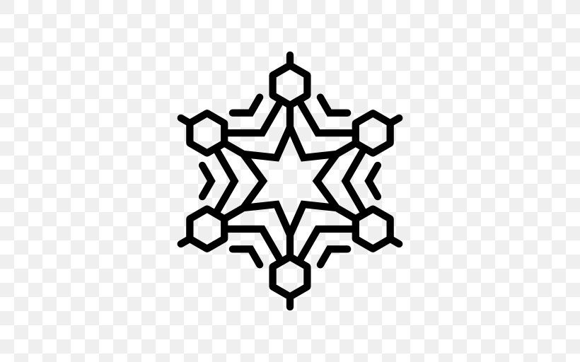Snowflake, PNG, 512x512px, Snowflake, Area, Black, Black And White, Business Download Free