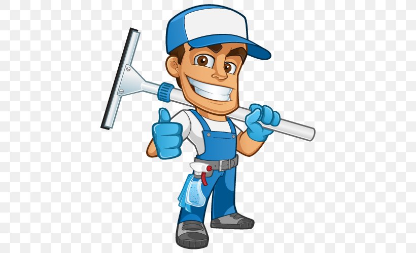 Window Cleaner Pressure Washers Clip Art, PNG, 500x500px, Window, Baseball Equipment, Cartoon, Cleaner, Fictional Character Download Free