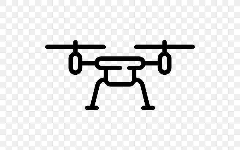 Unmanned Aerial Vehicle Delivery Drone Icon Design, PNG, 512x512px, Unmanned Aerial Vehicle, Area, Black And White, Delivery Drone, Helicopter Rotor Download Free