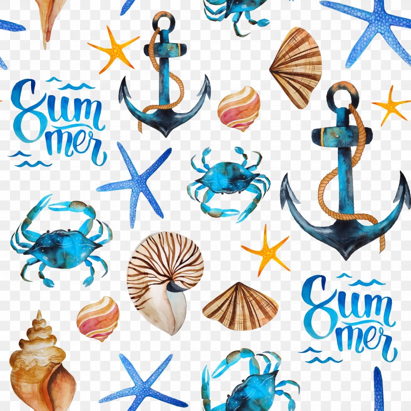 Paper Beach Gift Textile Seashell, PNG, 2500x2500px, Seashell, Artwork, Beach, Birthday, Clip Art Download Free