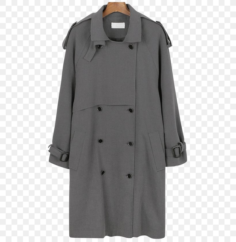 Trench Coat Overcoat Grey, PNG, 504x840px, Trench Coat, Coat, Grey, Overcoat, Sleeve Download Free