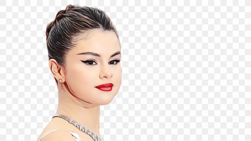 Lips Cartoon, PNG, 1334x750px, Selena Gomez, American Singer, Beauty, Black, Black Hair Download Free