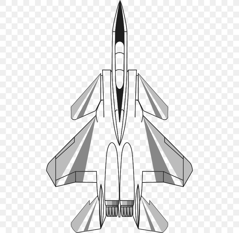 Airplane McDonnell Douglas F-15 Eagle Aircraft Clip Art General Dynamics F-16 Fighting Falcon, PNG, 504x800px, Airplane, Aircraft, Black And White, Drawing, Fictional Character Download Free