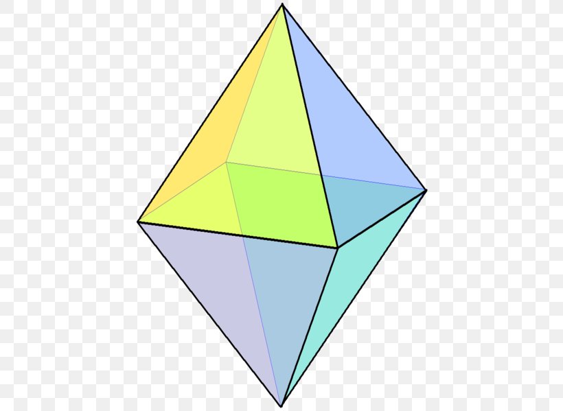 Triangle Bipyramid Square Pyramid 双四角锥, PNG, 433x599px, Triangle, Area, Art Paper, Bipyramid, Cube Download Free