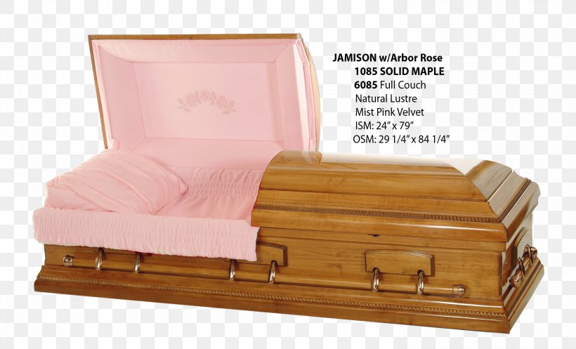Wood Coffin Funeral Home Cremation, PNG, 2967x1800px, Wood, Ahornholz, Box, Burial, Burial Vault Download Free