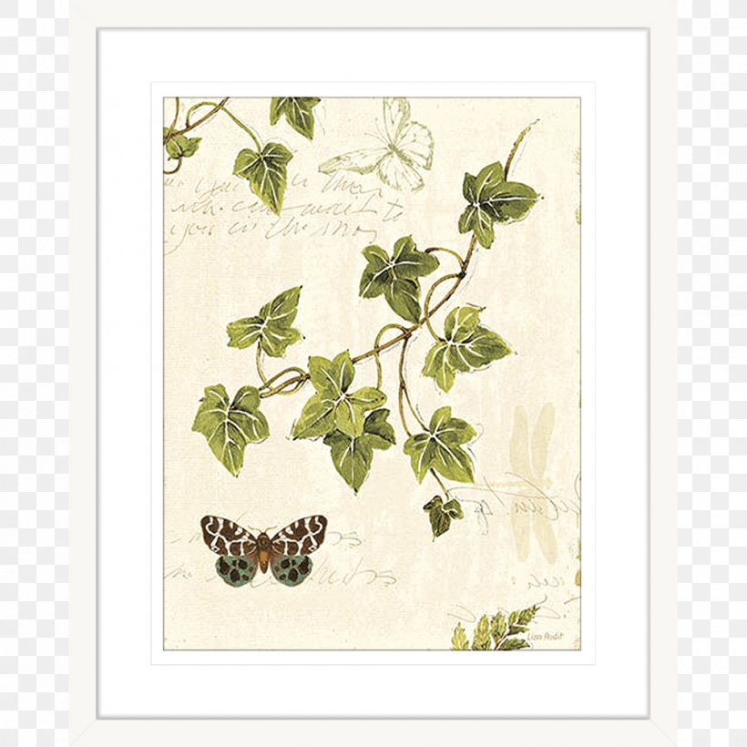 Art Painting Ivy Picture Frames Drawing, PNG, 1000x1000px, Art, Branch, Butterfly, Canvas, Decoupage Download Free