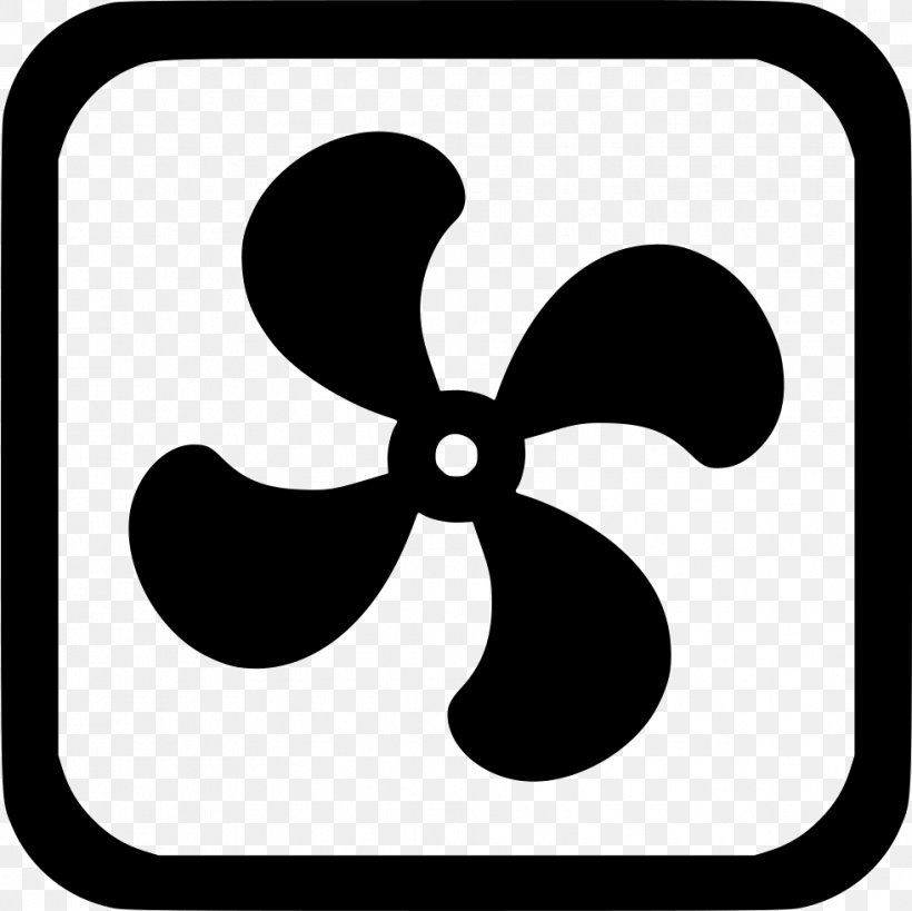 Fan Ventilation Clip Art, PNG, 981x980px, Fan, Air Conditioning, Area, Black And White, Flower Download Free