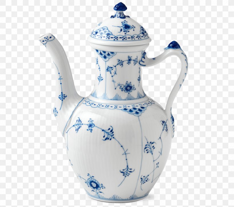 Jug Teapot Musselmalet Porcelain Royal Copenhagen, PNG, 1130x1000px, Jug, Blue And White Porcelain, Blue And White Pottery, Ceramic, Coffee Pot Download Free