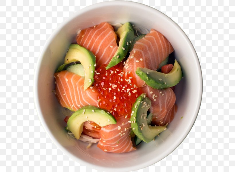 Sashimi Smoked Salmon Sushi Japanese Cuisine Avocado Salad, PNG, 600x600px, Sashimi, Asian Food, Avocado Salad, Comfort Food, Cuisine Download Free