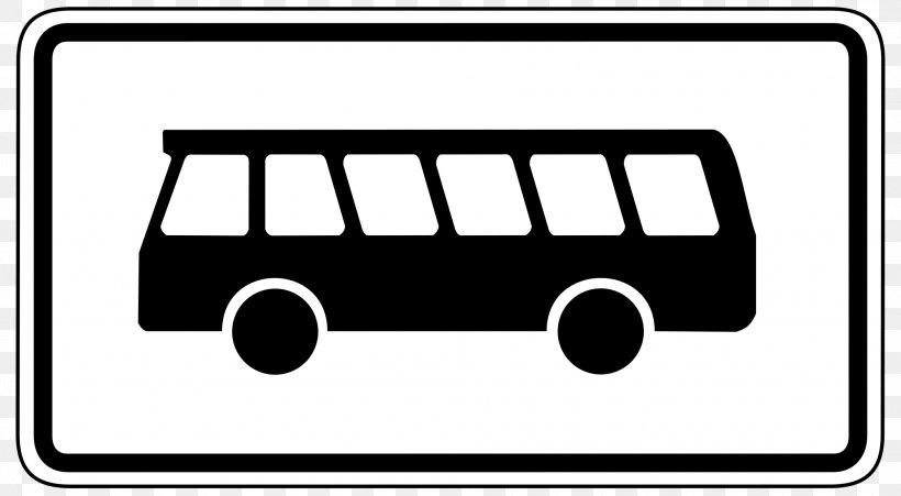 Bus Traffic Sign Car Vehicle, PNG, 2000x1102px, Bus, Area, Black And White, Brand, Car Download Free