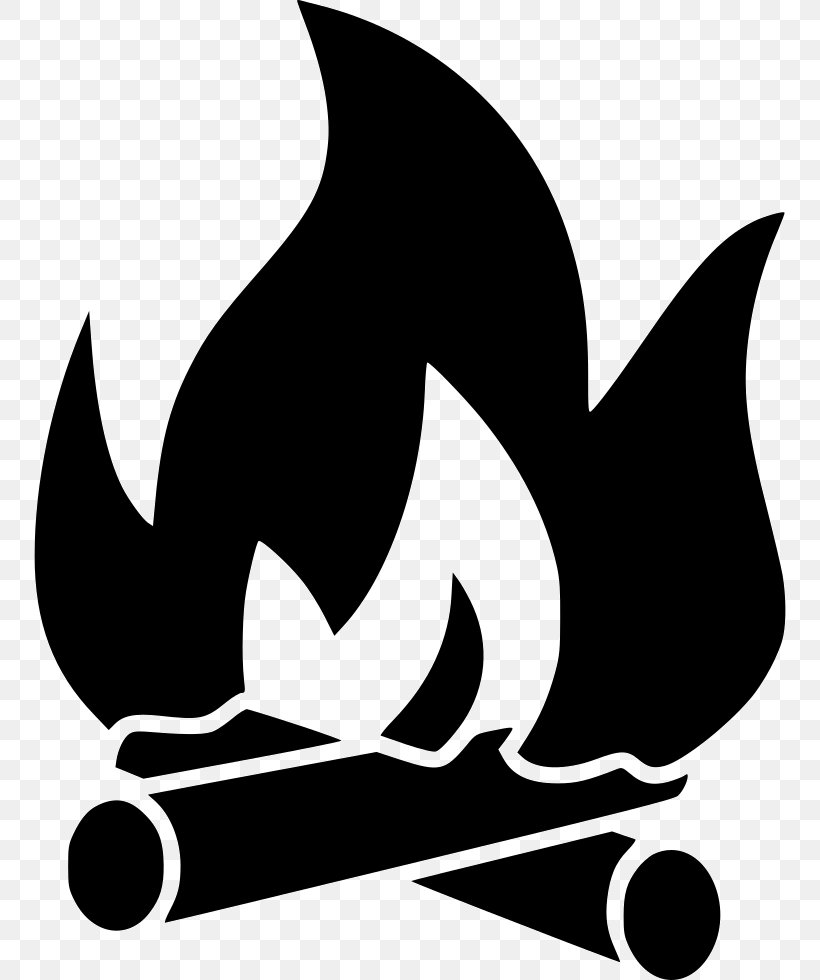 Campfire Camping Symbol Clip Art, PNG, 752x980px, Campfire, Black, Black And White, Bonfire, Camping Download Free