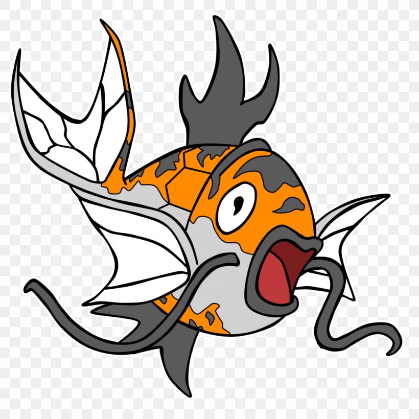 Magikarp Clip Art Pokémon Types Fish, PNG, 1000x1000px, Magikarp, Artwork, Beak, Cartoon, Fish Download Free