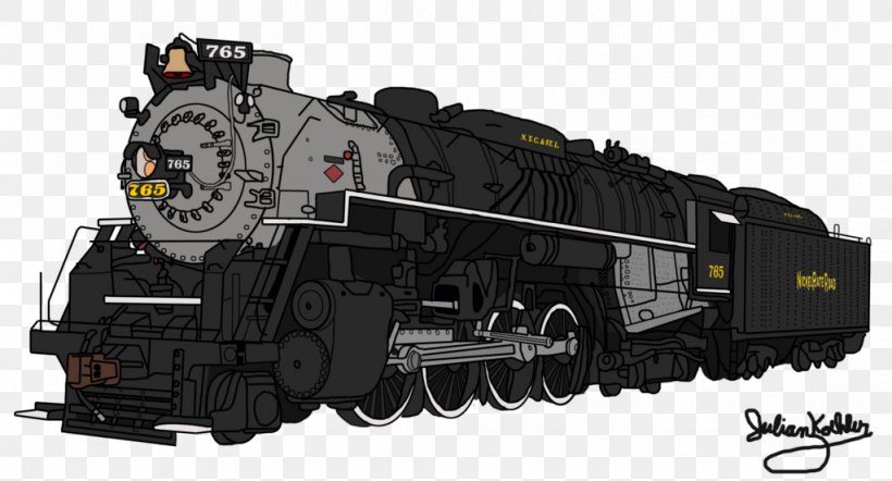 Nickel Plate 765 Train Nickel Plate 587 New York, Chicago And St. Louis Railroad 2-8-4, PNG, 1024x552px, Nickel Plate 765, Auto Part, Drawing, Engine, Locomotive Download Free