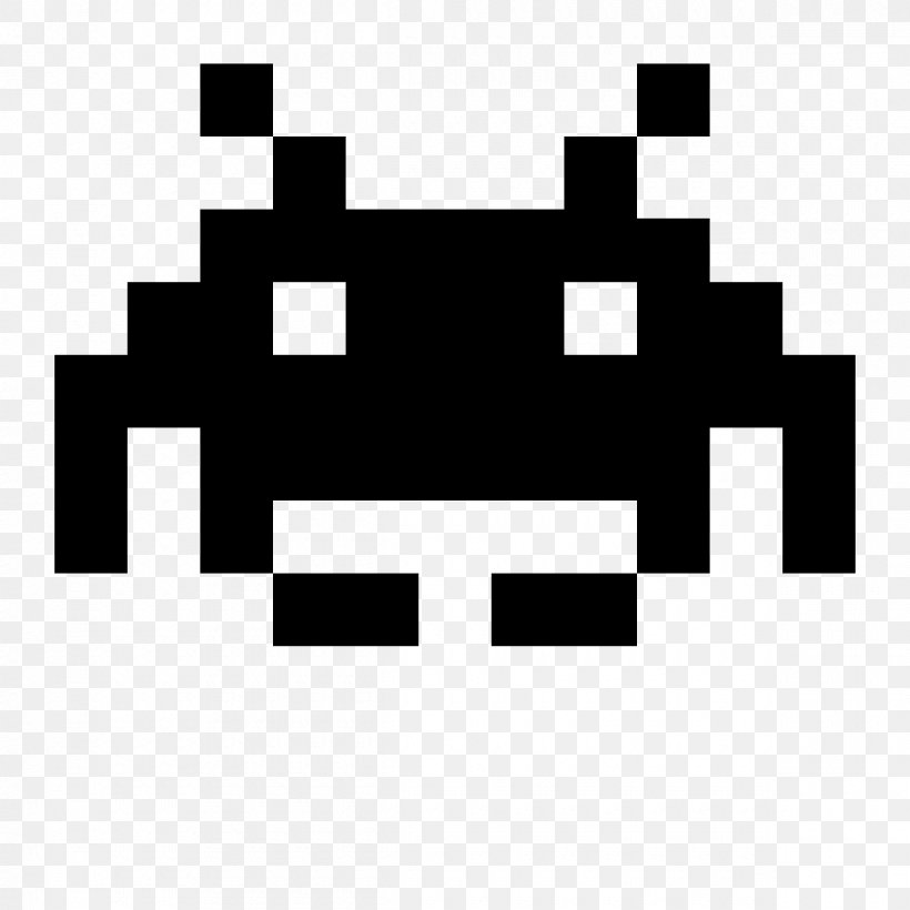 Space Invaders Arcade Game Video Game, PNG, 1200x1200px, Space Invaders, Arcade Game, Bitmap, Black, Black And White Download Free