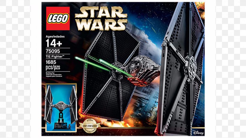 Star Wars: TIE Fighter Lego Star Wars LEGO 75095 Star Wars TIE Fighter, PNG, 852x479px, Star Wars Tie Fighter, Action Figure, Blaster, Galactic Empire, Lego Download Free
