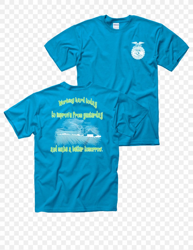 T-shirt Polo Shirt National FFA Organization Sleeve, PNG, 1275x1650px, Tshirt, Active Shirt, Aqua, Azure, Blue Download Free