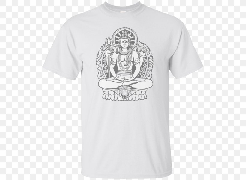 T-shirt Shiva Hoodie Sleeve Clothing, PNG, 600x600px, Tshirt, Active Shirt, Brand, Clothing, Collar Download Free