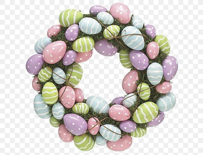 Easter Egg Clip Art Wreath, PNG, 700x629px, Easter, Bead, Crown, Easter Egg, Fashion Accessory Download Free