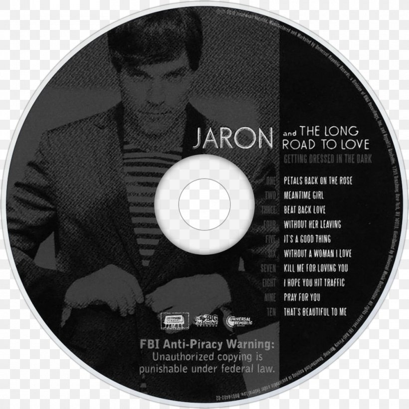 Jaron Lowenstein Getting Dressed In The Dark Compact Disc Phonograph Record Love, PNG, 1000x1000px, Compact Disc, Black And White, Brand, Dvd, Label Download Free