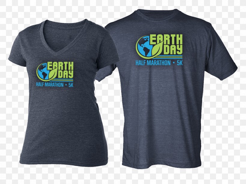 T-shirt Sleeve Earth Logo, PNG, 1000x750px, 5k Run, Tshirt, Active Shirt, Blue, Brand Download Free