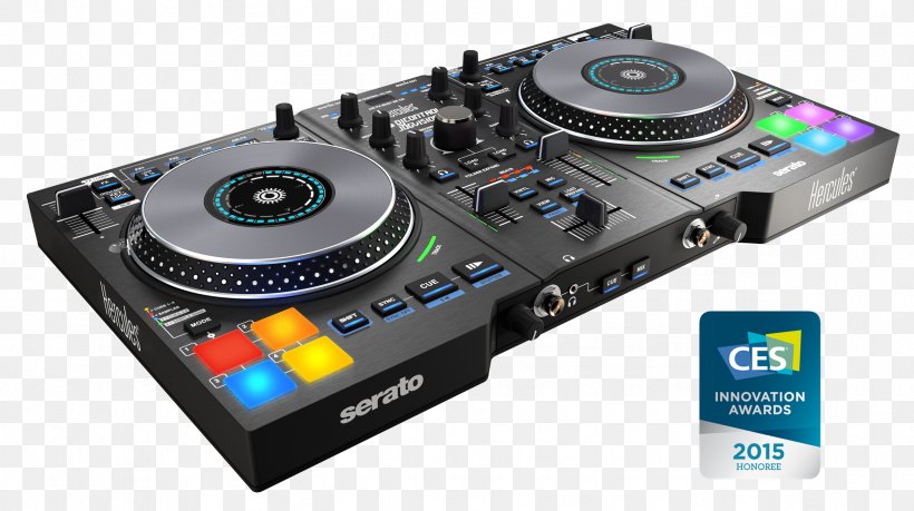 DJ Controller Disc Jockey DJ Mixer Audio Mixers Hercules DJ Control Jogvision, PNG, 2362x1323px, Dj Controller, Audio Mixers, Cdj, Computer Dj, Controller Download Free
