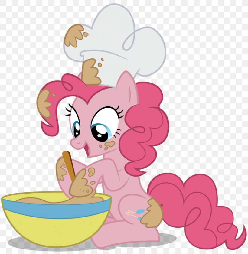 Pinkie Pie Cooking Chef Pony, PNG, 999x1024px, Watercolor, Cartoon, Flower, Frame, Heart Download Free