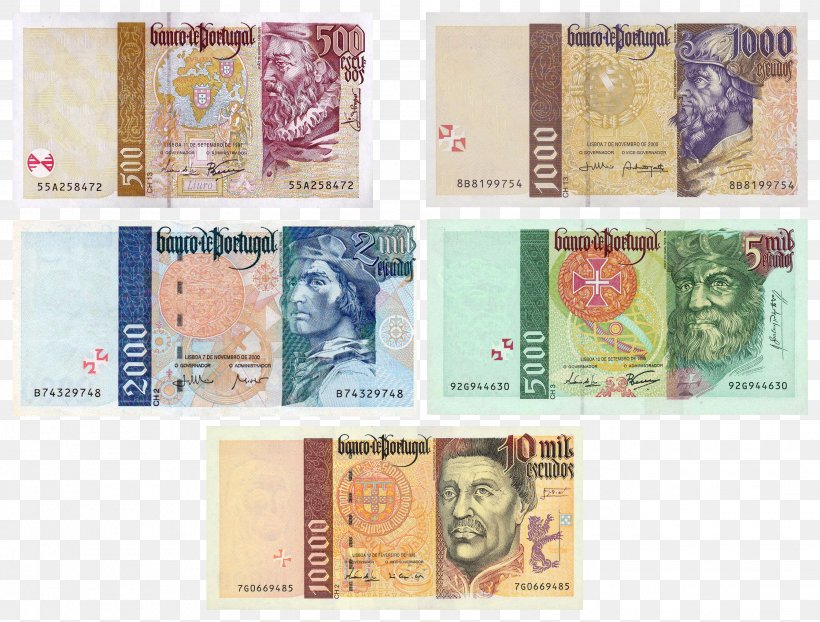 Portugal Portuguese Escudo Banknote Central Bank, PNG, 2682x2035px, Portugal, Bank, Banknote, Brazilian Real, Cash Download Free
