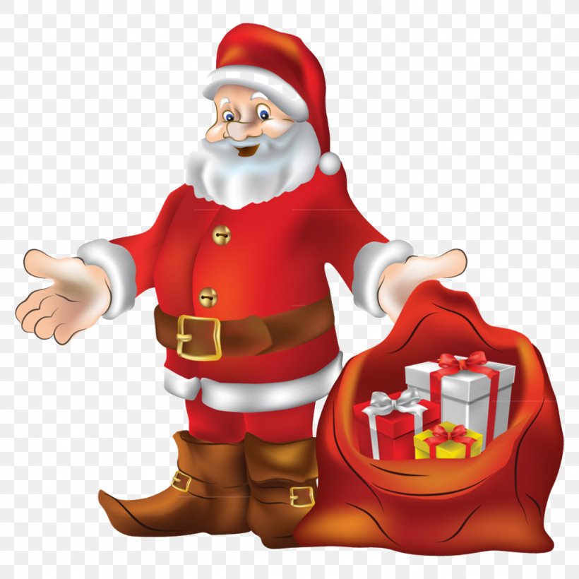 Santa Claus Christmas Gift Illustration, PNG, 1024x1024px, 4k Resolution, Ded Moroz, Christmas, Christmas Decoration, Christmas Ornament Download Free