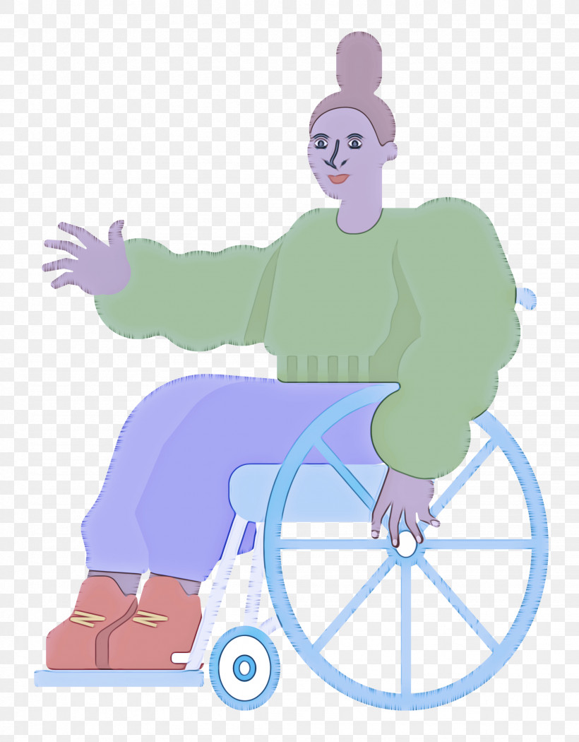 Wheelchair, PNG, 1951x2500px, Wheelchair, Cartoon, Character, Headgear, Hm Download Free