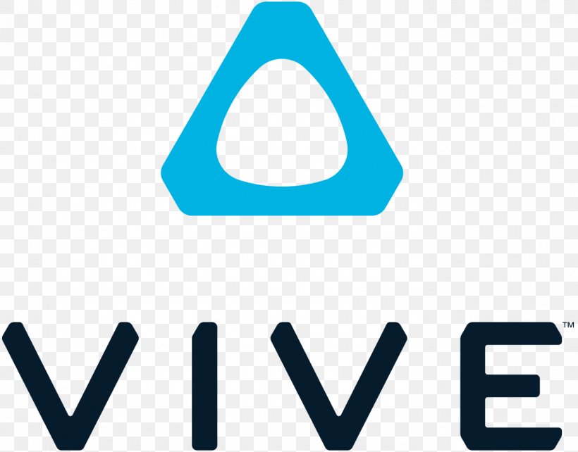 HTC Vive Pro HMD Logo HTC Vive Virtual Reality System Organization, PNG, 1392x1090px, Htc, Area, Blue, Brand, Htc Vive Download Free