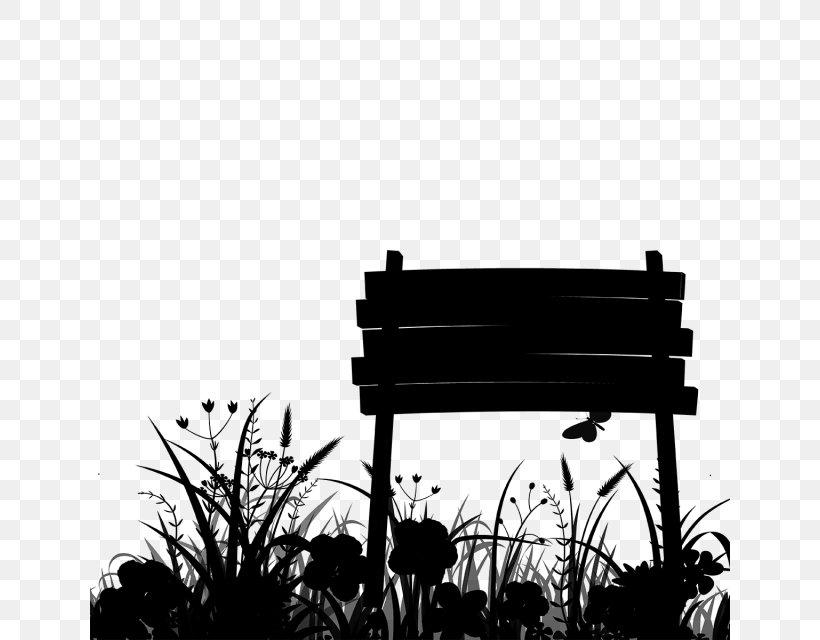 Silhouette Tree Font Sky, PNG, 640x640px, Silhouette, Blackandwhite, Grass, Landscape, Monochrome Download Free