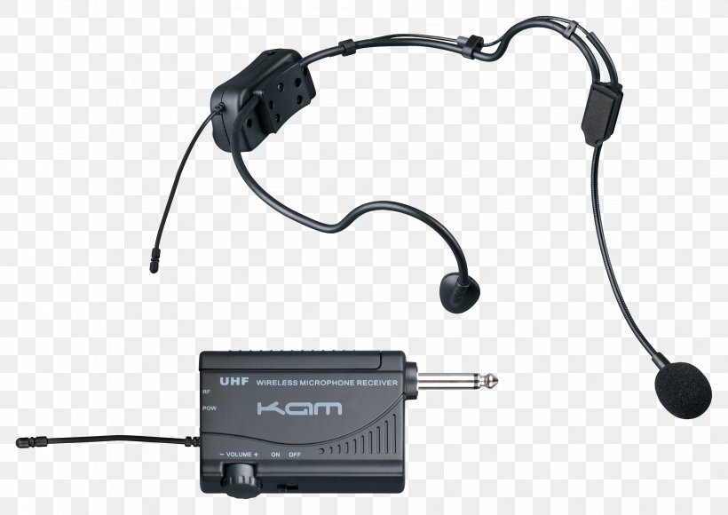 Wireless Microphone Headset Kam KWM1900 HS, PNG, 3363x2381px, Microphone, Audio, Audio Equipment, Cable, Communication Download Free