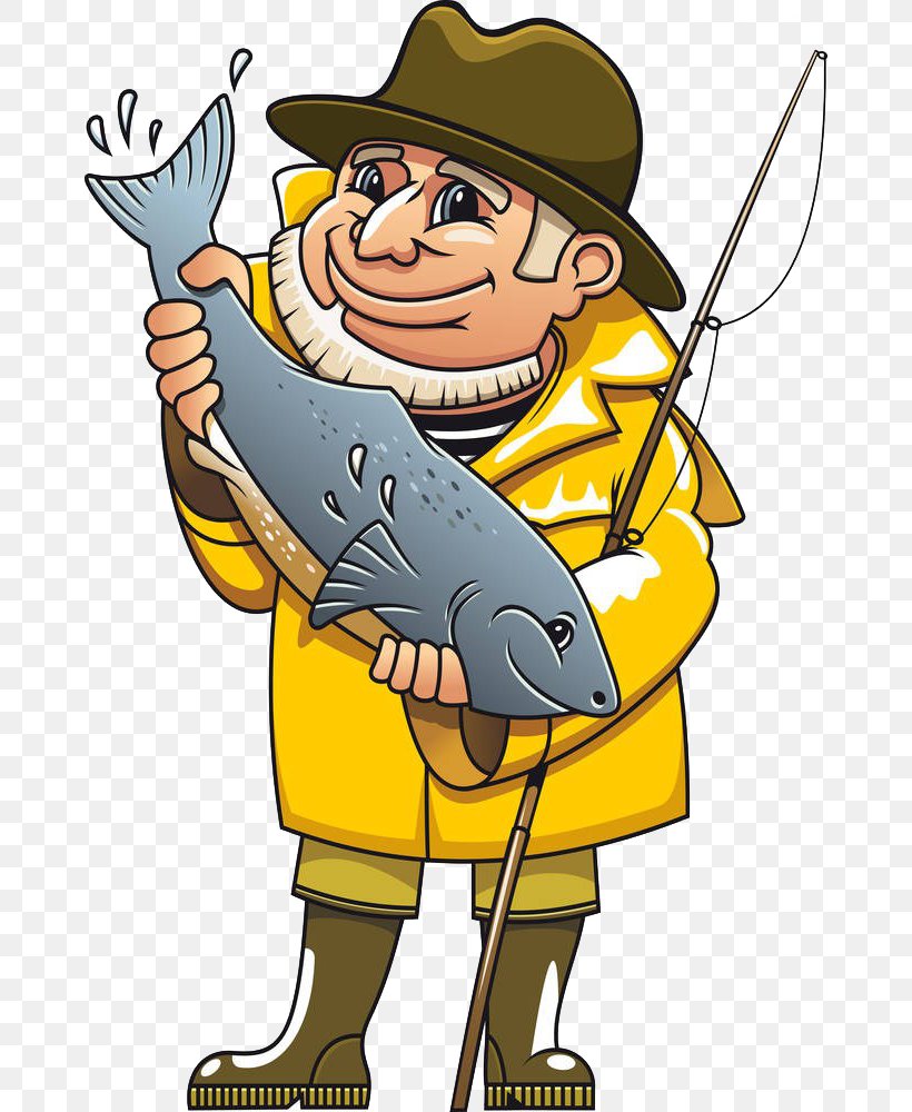 Clipart Old Fisherman