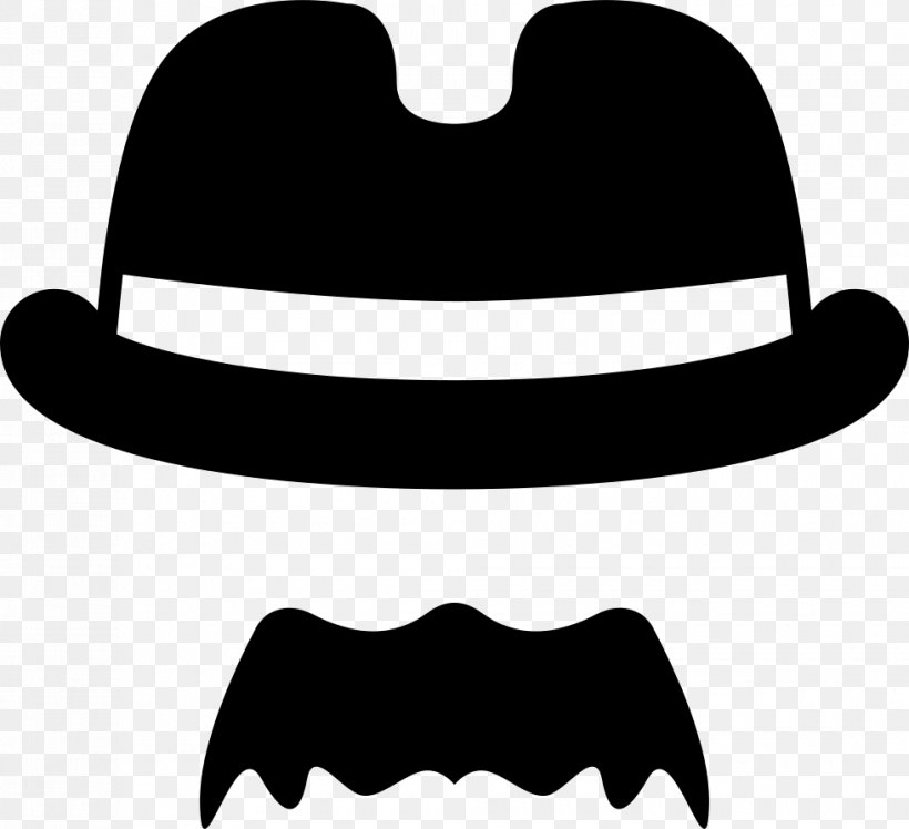 Handlebar Moustache Black And White Facial Hair, PNG, 980x894px, Moustache, Beard, Black And White, Black Hair, Cowboy Hat Download Free