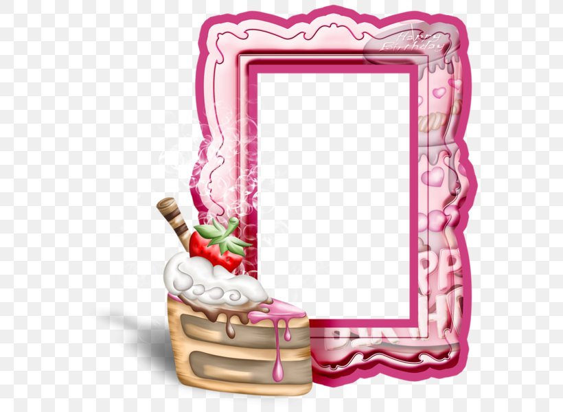 Picture Frames Birthday Clip Art, PNG, 586x600px, Picture Frames, Birthday, Cake, Christmas, Ecard Download Free