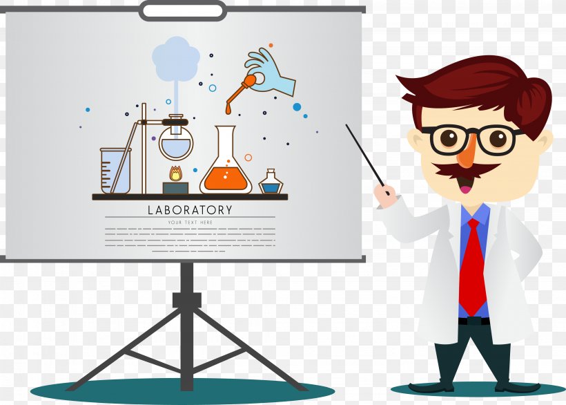 Cartoon Teacher Chemistry, PNG, 4103x2933px, Cartoon, Chemistry, Classroom, Communication, Drawing Download Free