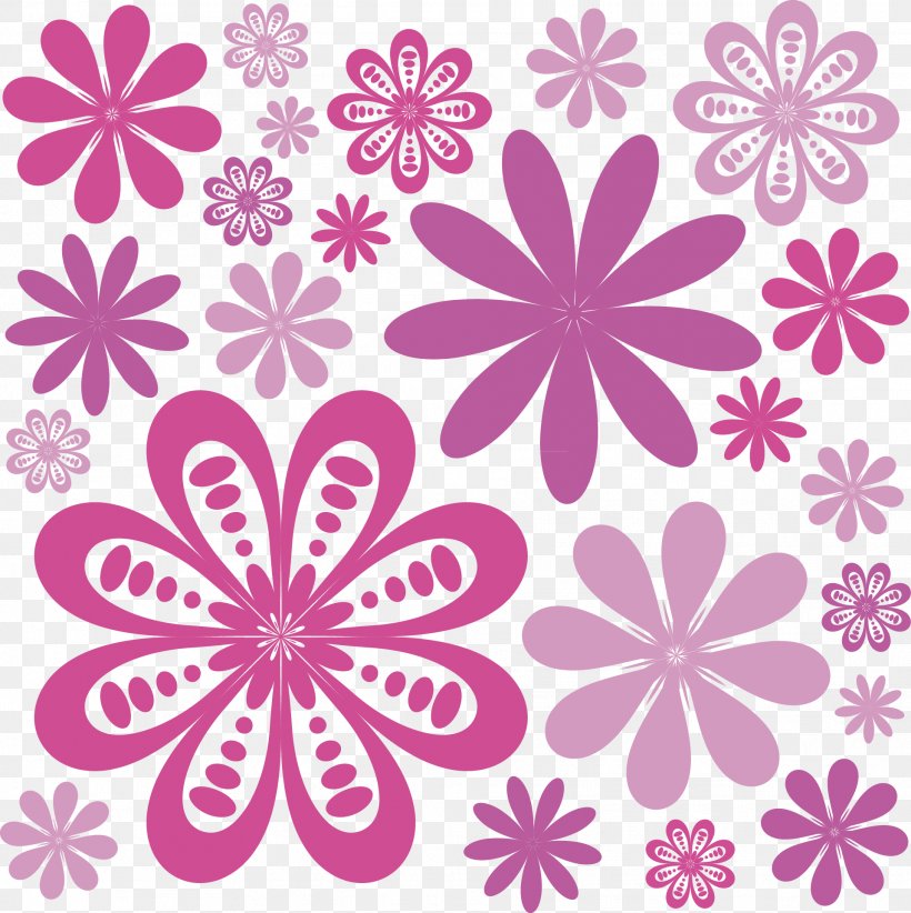Euclidean Vector Pattern, PNG, 1918x1924px, Purple, Area, Flora, Floral Design, Floristry Download Free